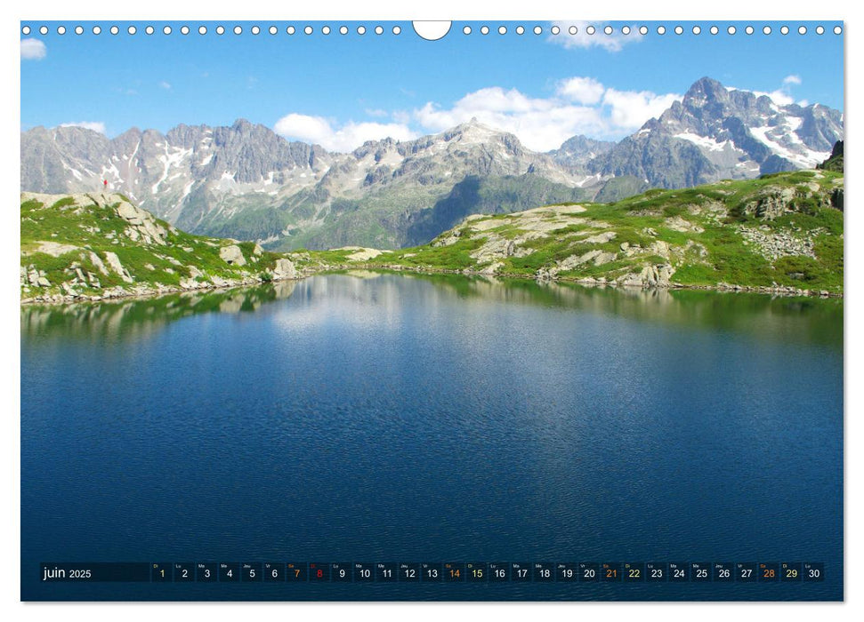 Le paradis des lacs de montagne (CALVENDO Calendrier mensuel 2025)