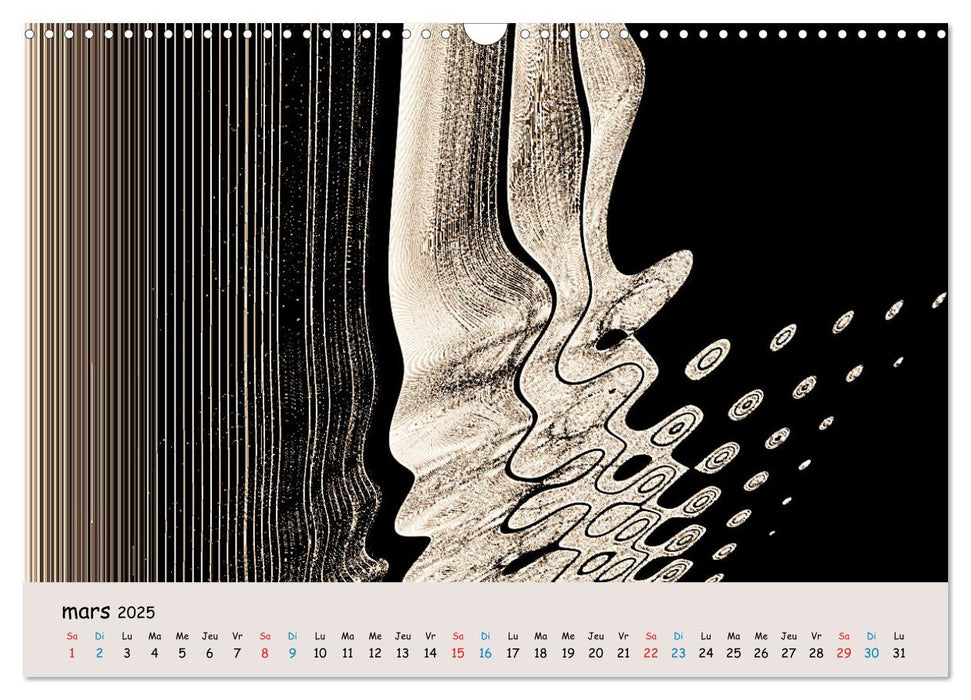 Nuances boisées (CALVENDO Calendrier mensuel 2025)