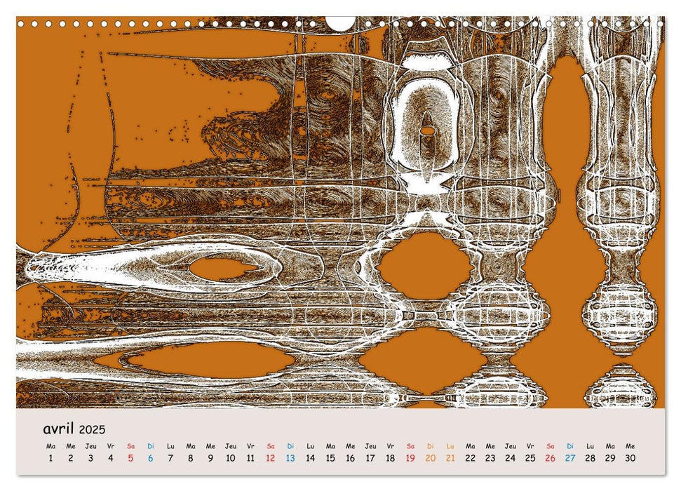 Nuances boisées (CALVENDO Calendrier mensuel 2025)