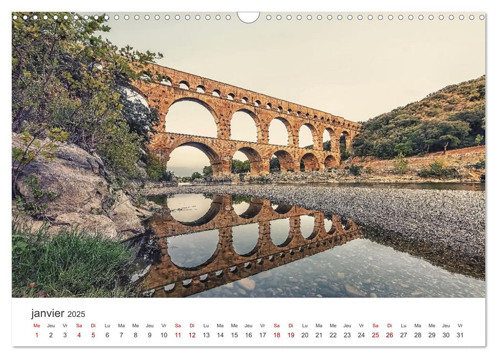 Visite de la France (CALVENDO Calendrier mensuel 2025)