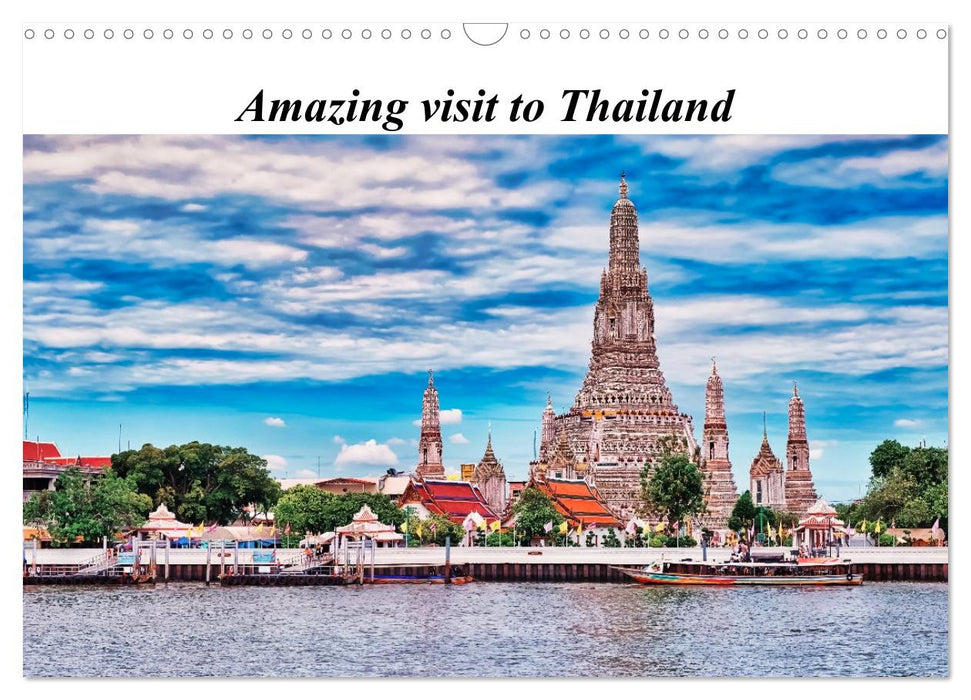 Amazing visit to Thailand (CALVENDO Monthly Calendar 2025)