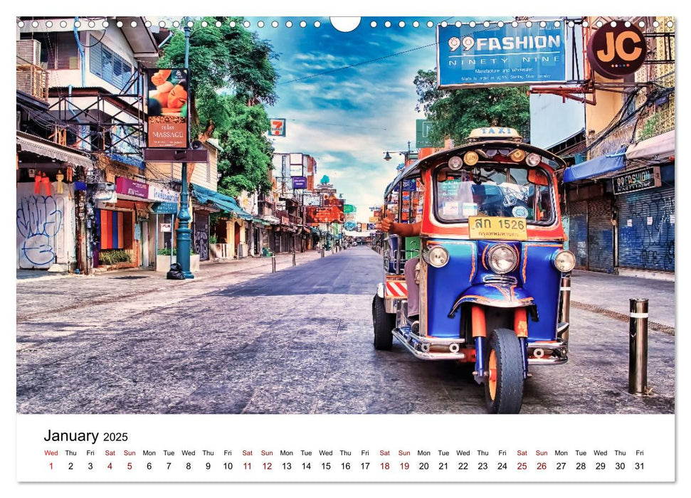 Amazing visit to Thailand (CALVENDO Monthly Calendar 2025)