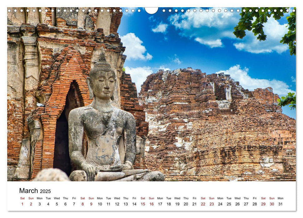 Amazing visit to Thailand (CALVENDO Monthly Calendar 2025)