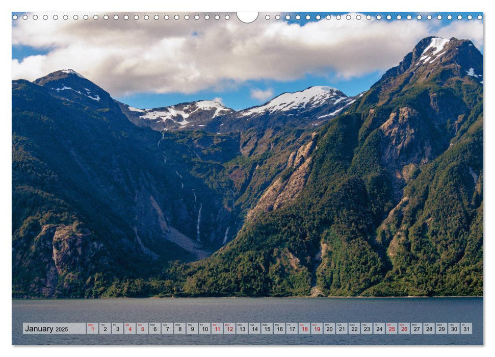 Southern Chile (CALVENDO Monthly Calendar 2025)