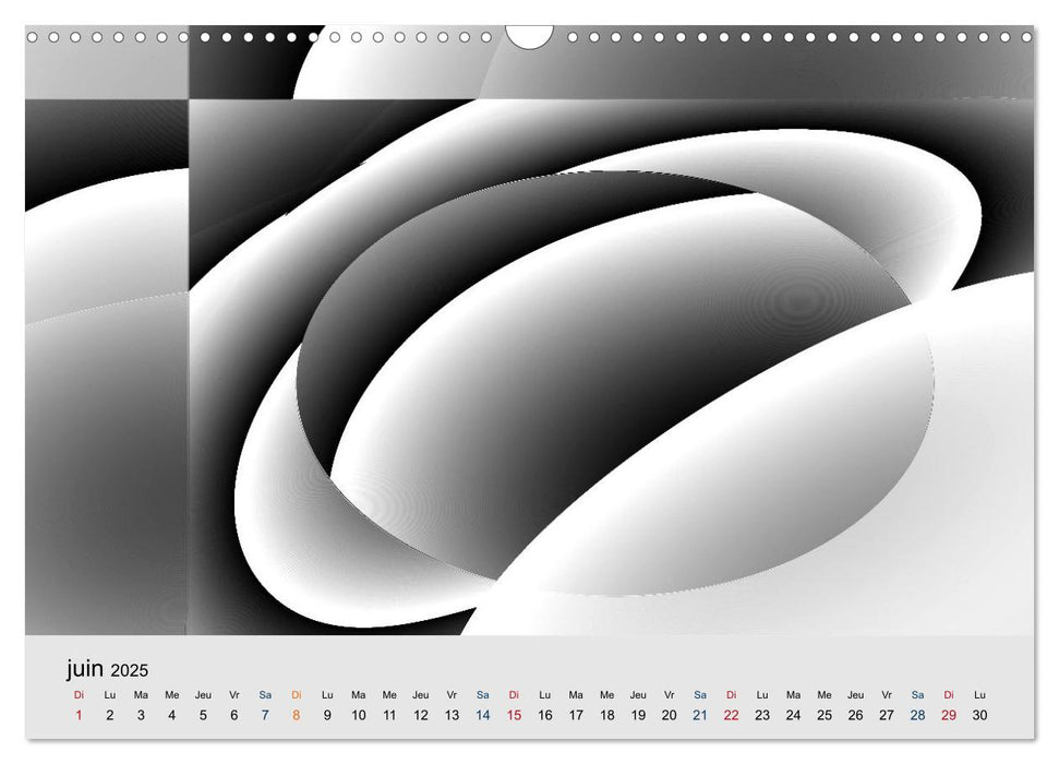 Déchaînement des émotions (CALVENDO Calendrier mensuel 2025)