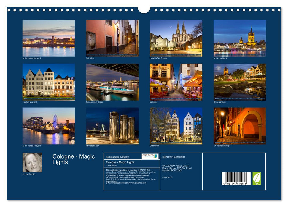 Cologne - Magic Lights (CALVENDO Monthly Calendar 2025)