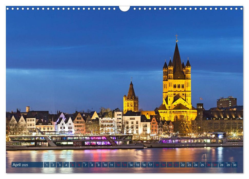 Cologne - Magic Lights (CALVENDO Monthly Calendar 2025)