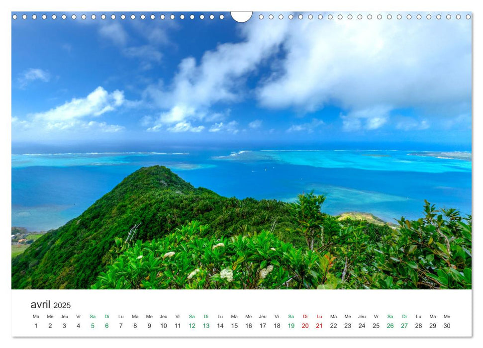 Magnifique île Maurice (CALVENDO Calendrier mensuel 2025)