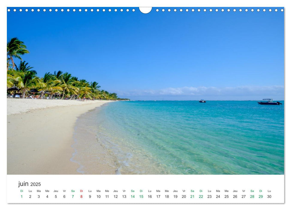 Magnifique île Maurice (CALVENDO Calendrier mensuel 2025)