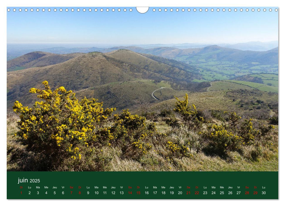 Montagnes du Pays Basque (CALVENDO Calendrier mensuel 2025)