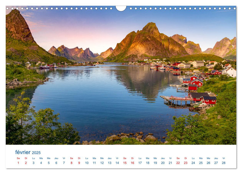 Un été aux Iles Lofoten (CALVENDO Calendrier mensuel 2025)