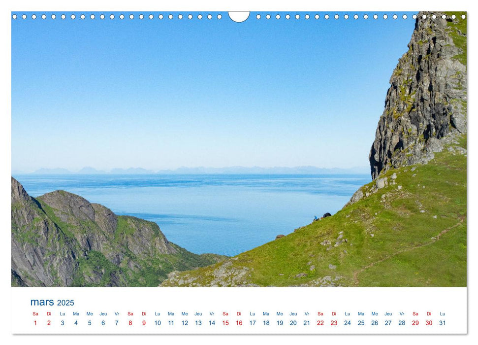 Un été aux Iles Lofoten (CALVENDO Calendrier mensuel 2025)