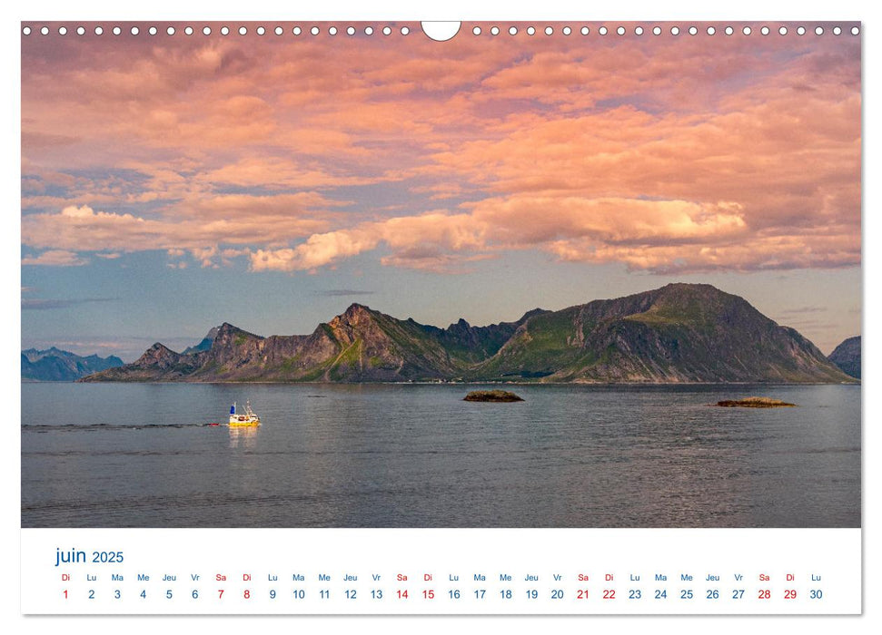 Un été aux Iles Lofoten (CALVENDO Calendrier mensuel 2025)