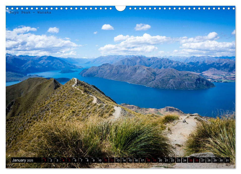 A journey through New Zealand (CALVENDO Monthly Calendar 2025)