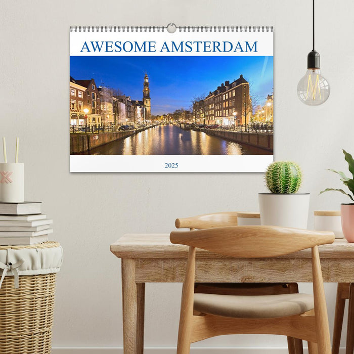 AWESOME AMSTERDAM (CALVENDO Monthly Calendar 2025)