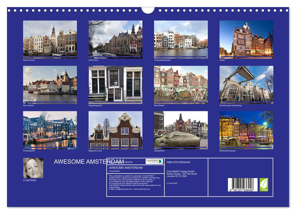 AWESOME AMSTERDAM (CALVENDO Monthly Calendar 2025)