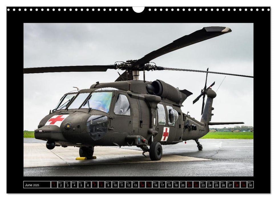 Military helicopters (CALVENDO Monthly Calendar 2025)