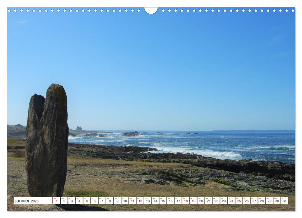 Quiberon Côté sauvage (CALVENDO Calendrier mensuel 2025)