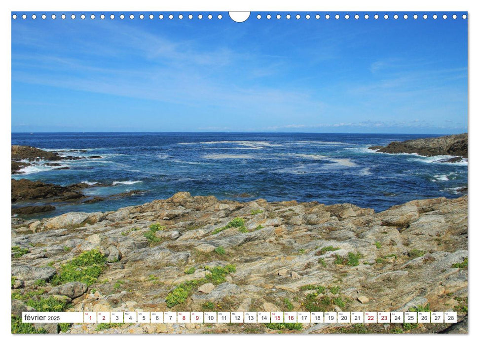 Quiberon Côté sauvage (CALVENDO Calendrier mensuel 2025)