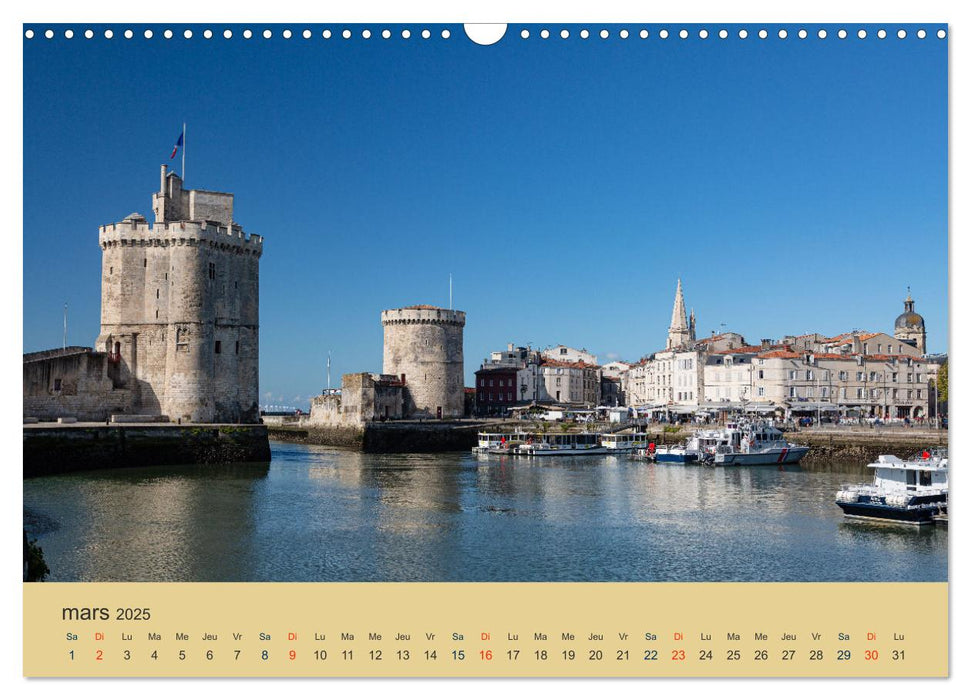 Charente-Maritime vacances sur la côte atlantique (CALVENDO Calendrier mensuel 2025)