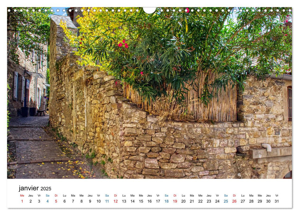 Les plus beaux villages de France - Olargue (CALVENDO Calendrier mensuel 2025)