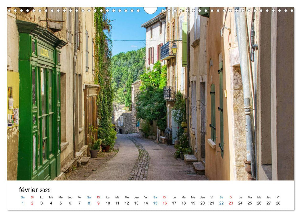 Les plus beaux villages de France - Olargue (CALVENDO Calendrier mensuel 2025)