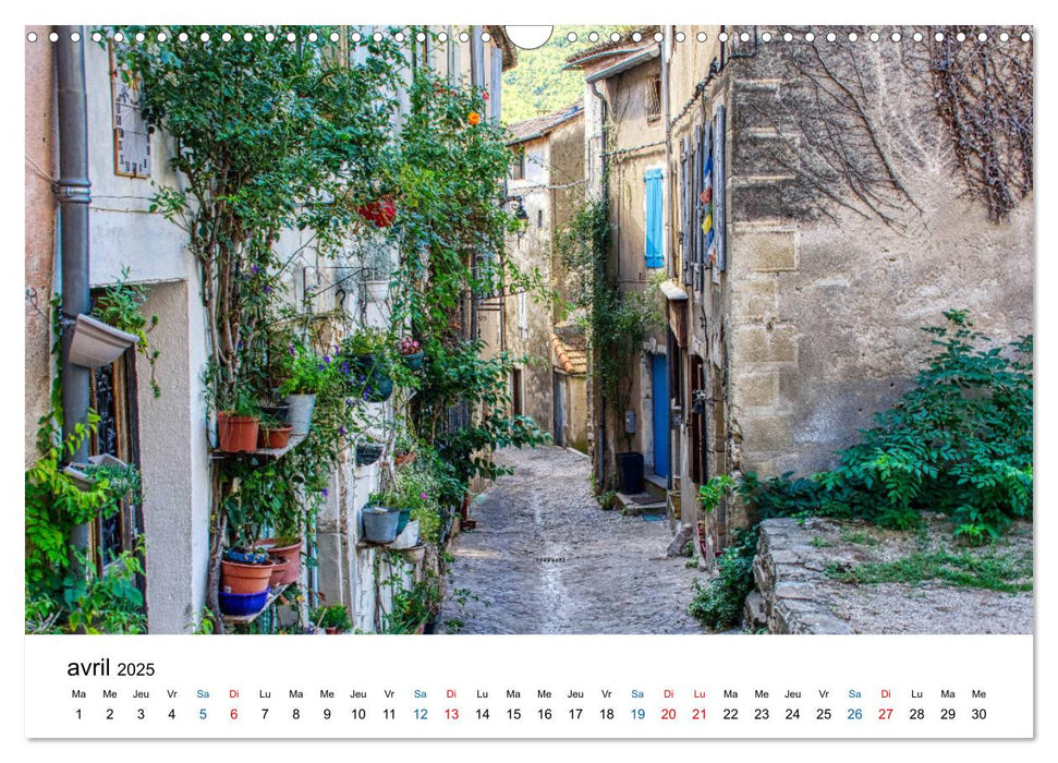 Les plus beaux villages de France - Olargue (CALVENDO Calendrier mensuel 2025)