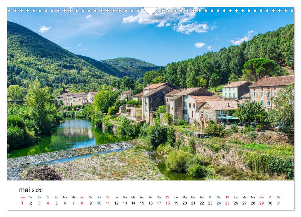 Les plus beaux villages de France - Olargue (CALVENDO Calendrier mensuel 2025)