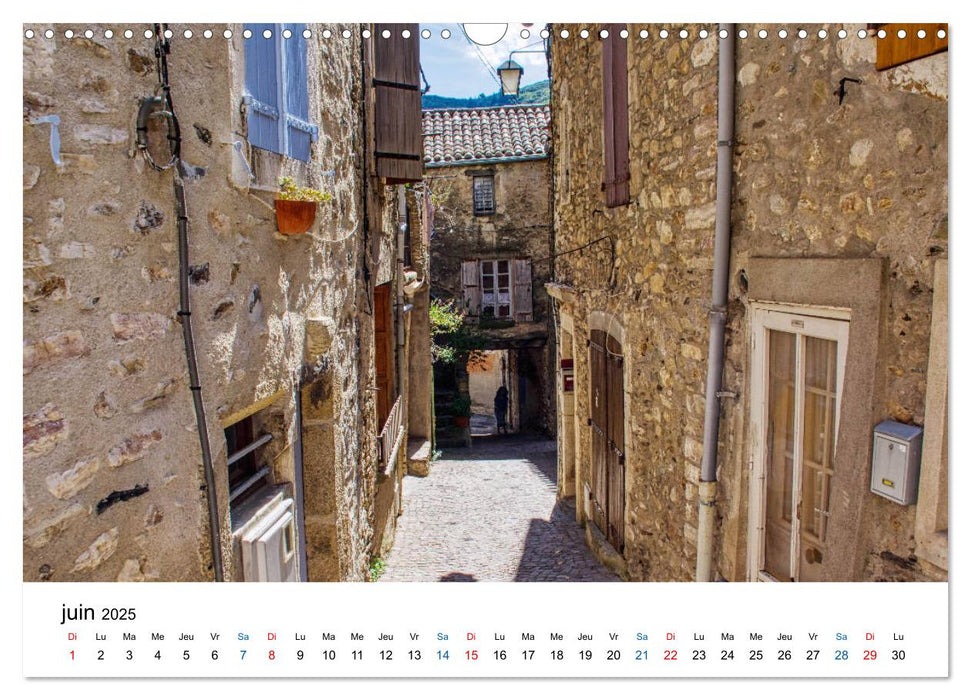 Les plus beaux villages de France - Olargue (CALVENDO Calendrier mensuel 2025)