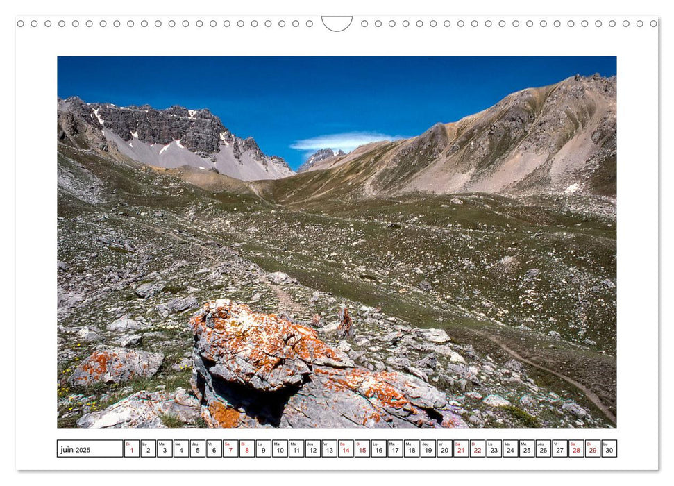 Le Queyras au cœur des Alpes (CALVENDO Calendrier mensuel 2025)