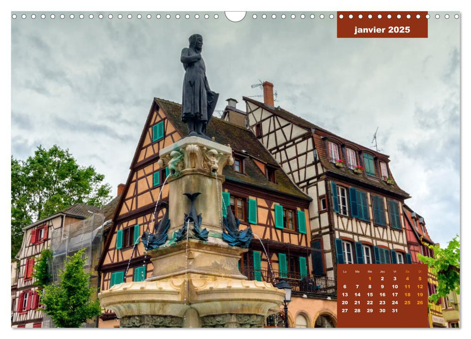 Colmar en Couleurs (CALVENDO Calendrier mensuel 2025)