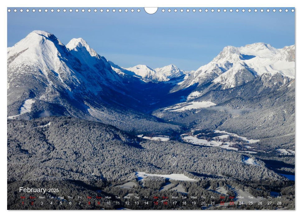 German and Austrian Alps (CALVENDO Monthly Calendar 2025)