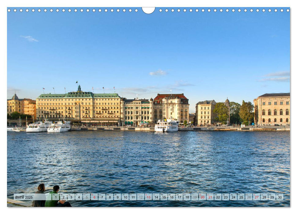 Stockholm - Vues maritimes (CALVENDO Calendrier mensuel 2025)