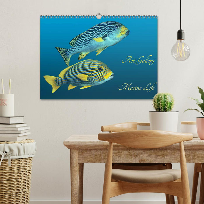 Art Gallery Marine Life (CALVENDO Monthly Calendar 2025)