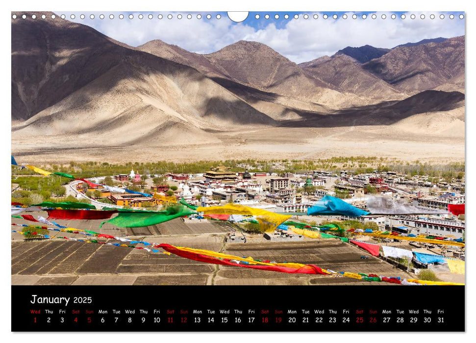 Tibet Land of Legends (CALVENDO Monthly Calendar 2025)