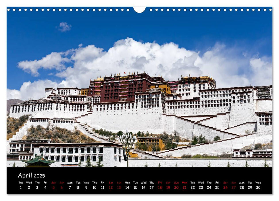 Tibet Land of Legends (CALVENDO Monthly Calendar 2025)