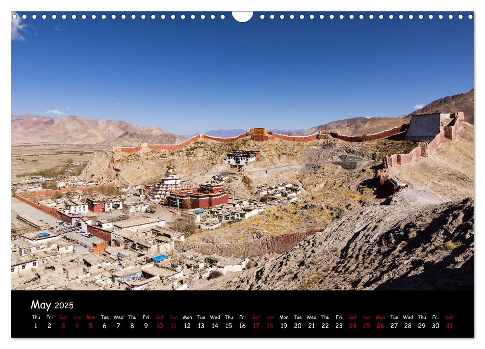 Tibet Land of Legends (CALVENDO Monthly Calendar 2025)