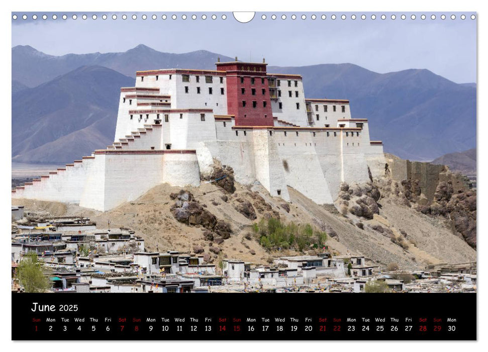 Tibet Land of Legends (CALVENDO Monthly Calendar 2025)