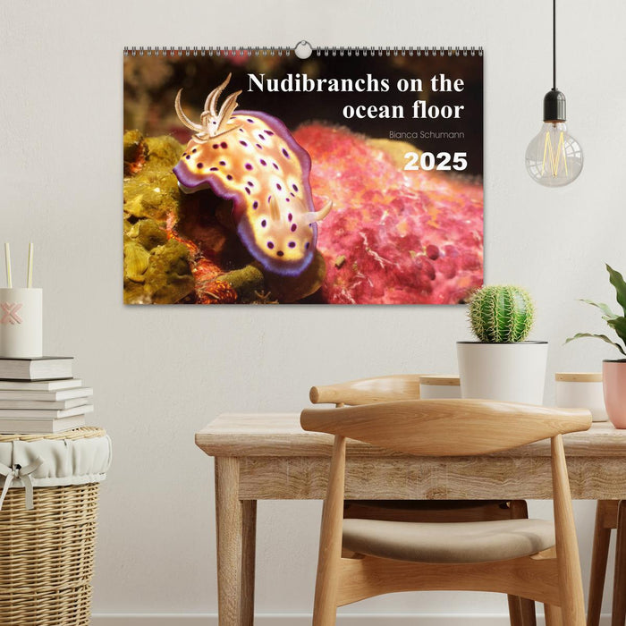 Nudibranchs on the ocean floor (CALVENDO Monthly Calendar 2025)