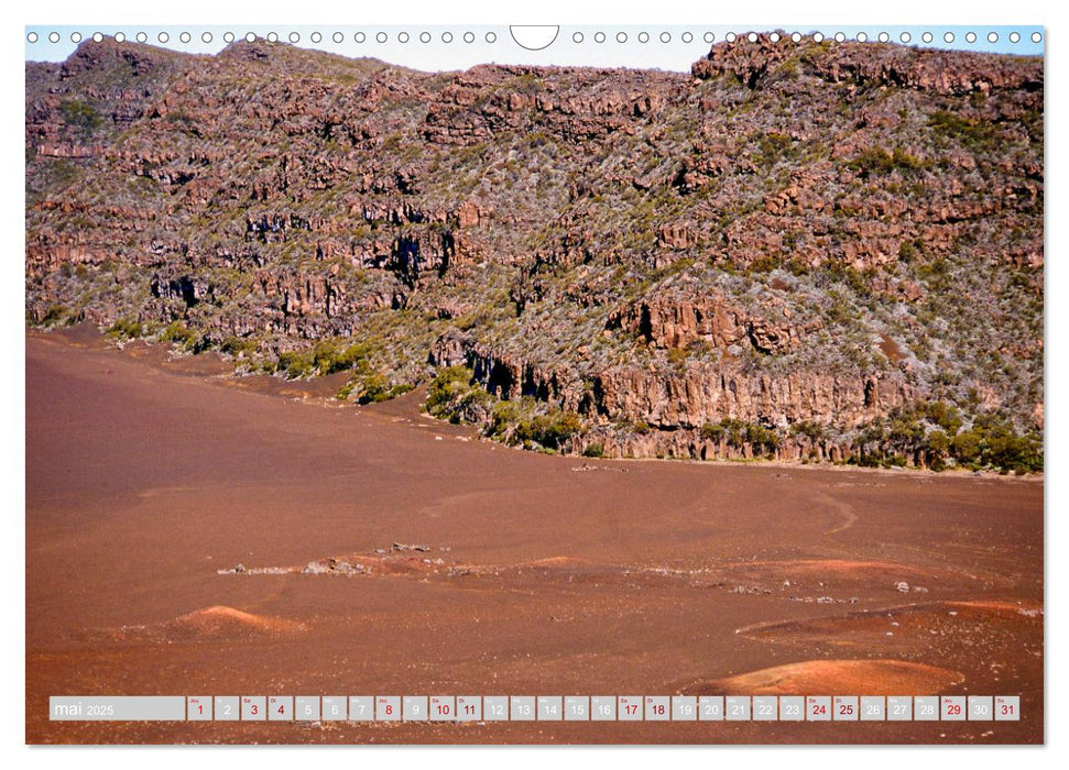 La Réunion, Au centre du volcan (CALVENDO Calendrier mensuel 2025)