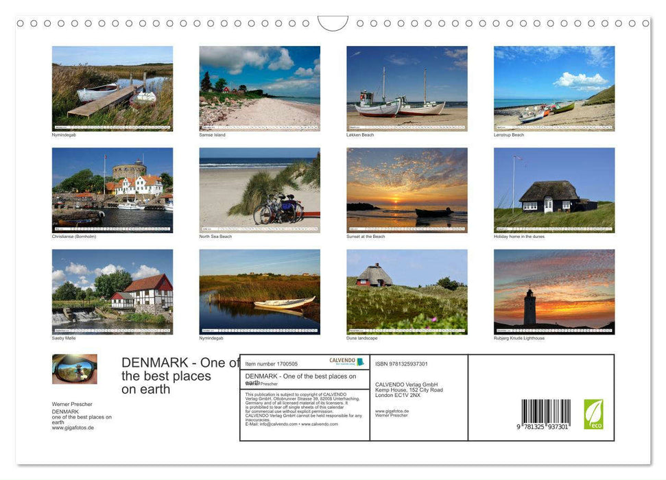 DENMARK - One of the best places on earth (CALVENDO Monthly Calendar 2025)