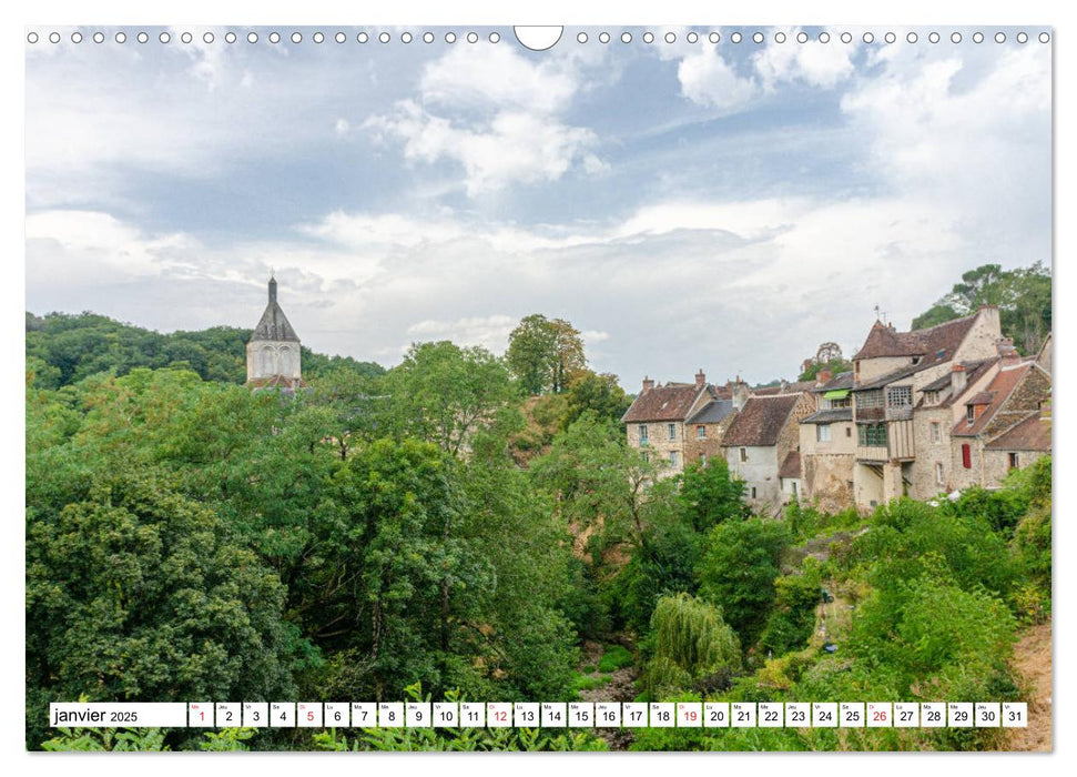 Entre Creuse et Berry la vallée des peintres (CALVENDO Calendrier mensuel 2025)