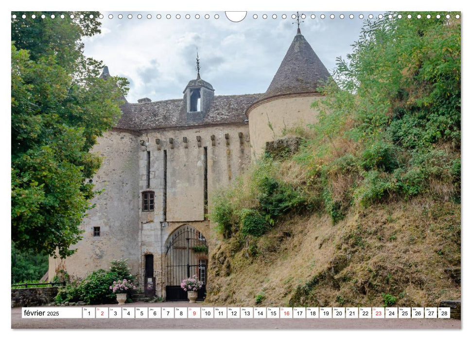 Entre Creuse et Berry la vallée des peintres (CALVENDO Calendrier mensuel 2025)