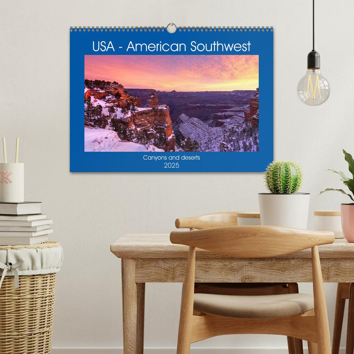 USA The American Southwest - Canyons and deserts (CALVENDO Monthly Calendar 2025)