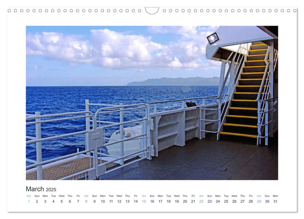 From Pico Island to Sao Jorge Island (CALVENDO Monthly Calendar 2025)