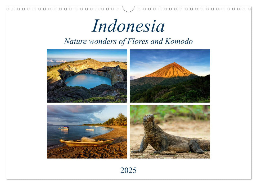 Indonesia - Nature wonders of Flores and Komodo (CALVENDO Monthly Calendar 2025)