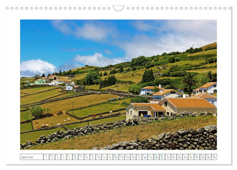 Archipelago of the Azores in the North Atlantic Ocean (CALVENDO Monthly Calendar 2025)