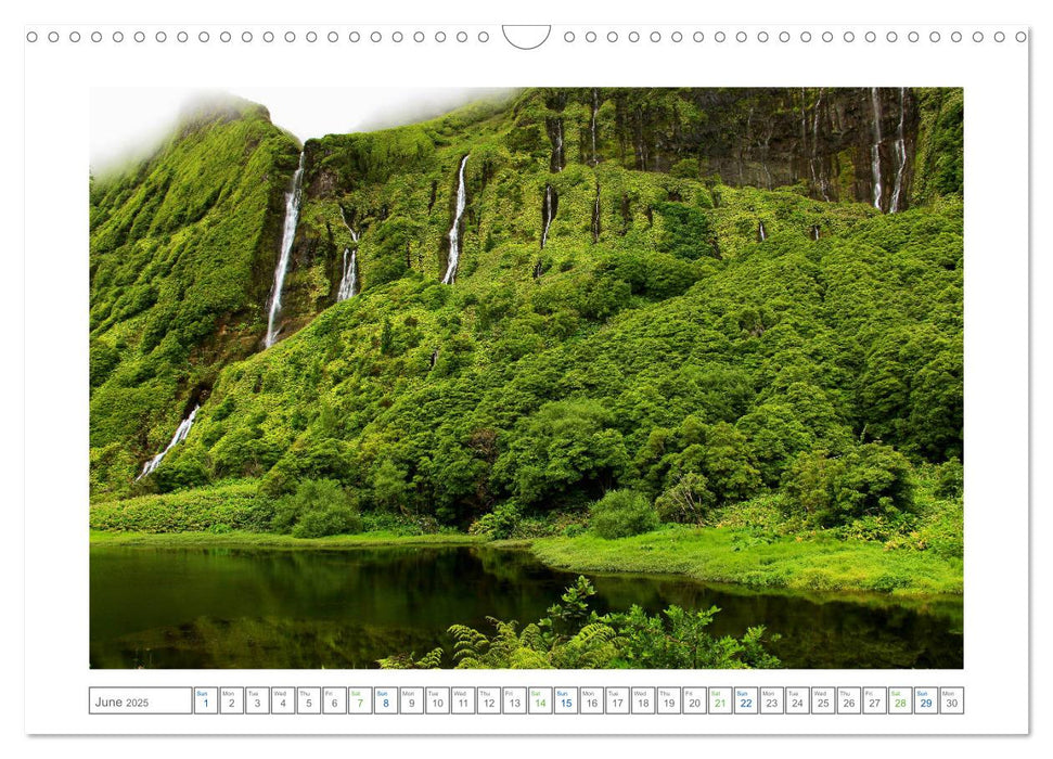 Archipelago of the Azores in the North Atlantic Ocean (CALVENDO Monthly Calendar 2025)