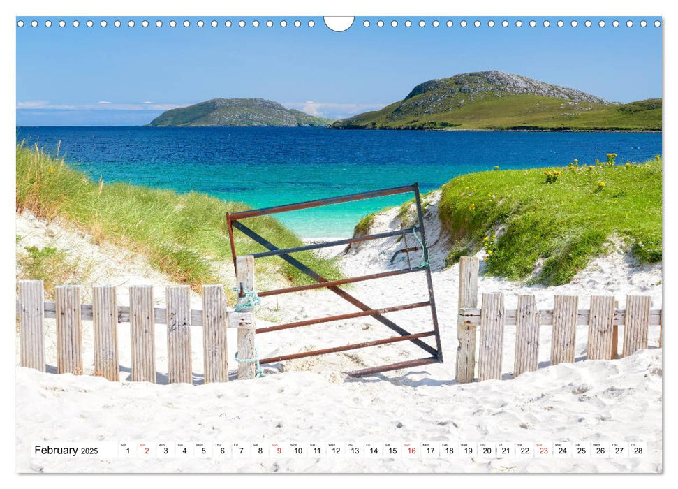 Outer Hebrides - Scotland Scottish dream beaches and landscapes (CALVENDO Monthly Calendar 2025)