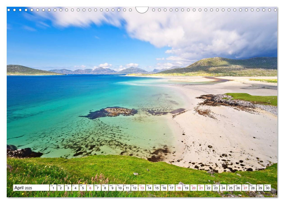 Outer Hebrides - Scotland Scottish dream beaches and landscapes (CALVENDO Monthly Calendar 2025)